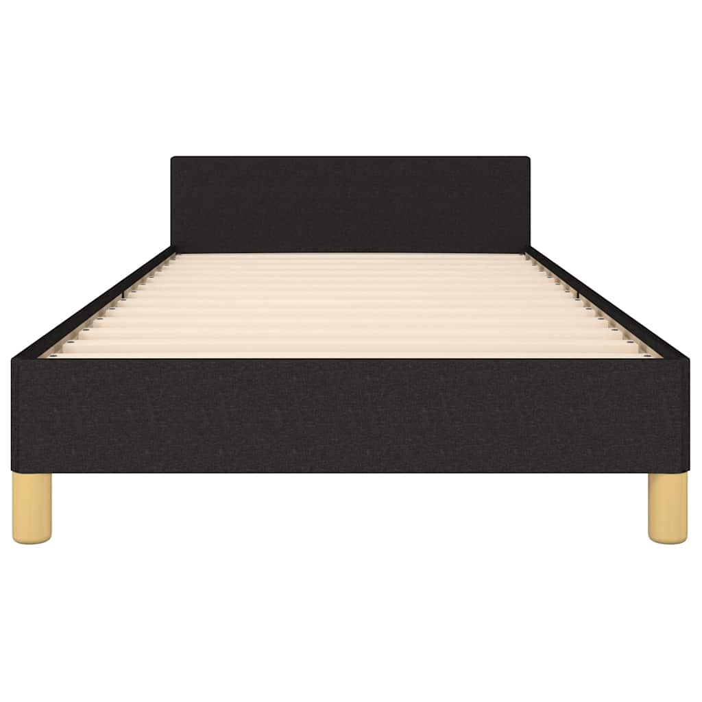 Bettgestell ohne Matratze Schwarz 90x190 cm Stoff