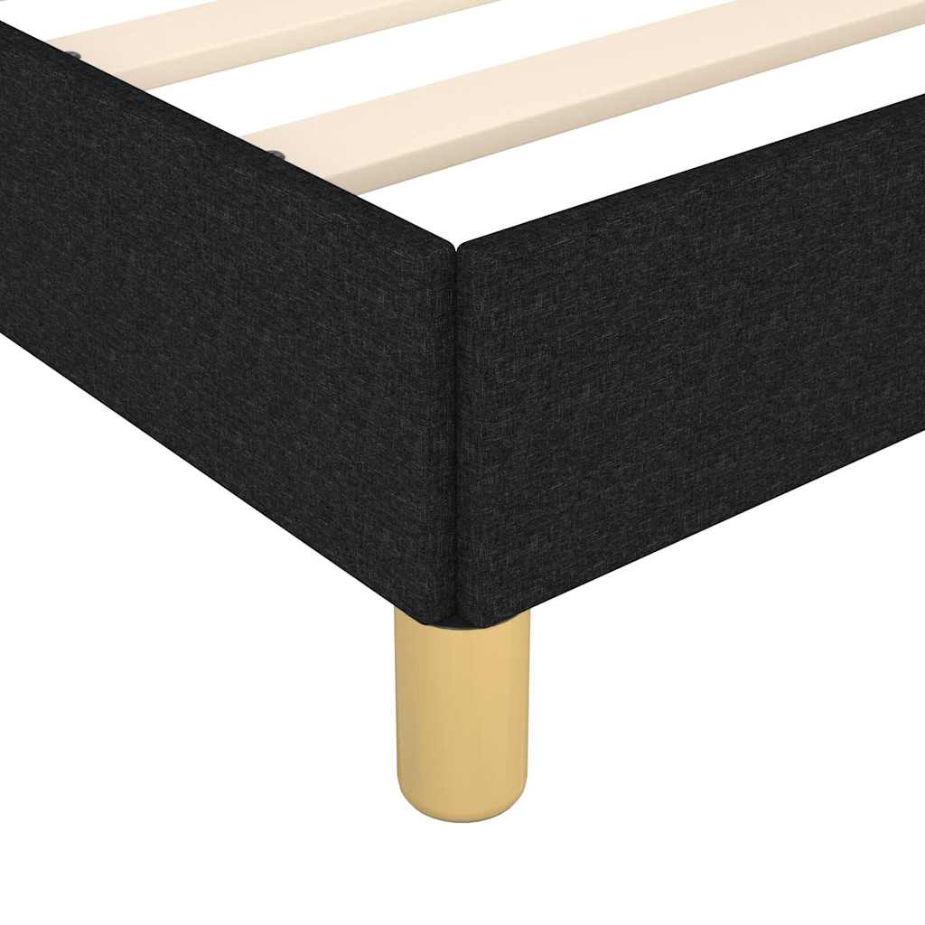 Bettgestell ohne Matratze Schwarz 90x190 cm Stoff