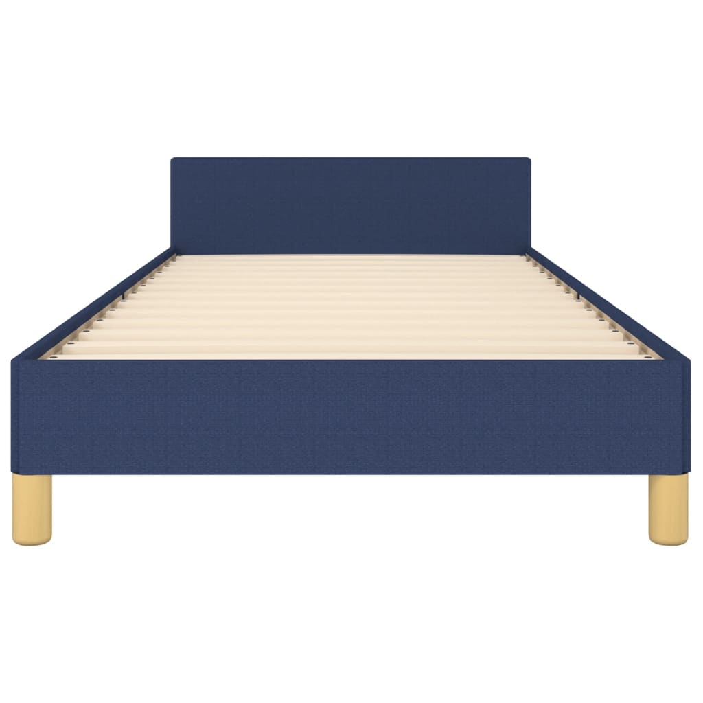 Bettgestell ohne Matratze Blau 100x200 cm Stoff