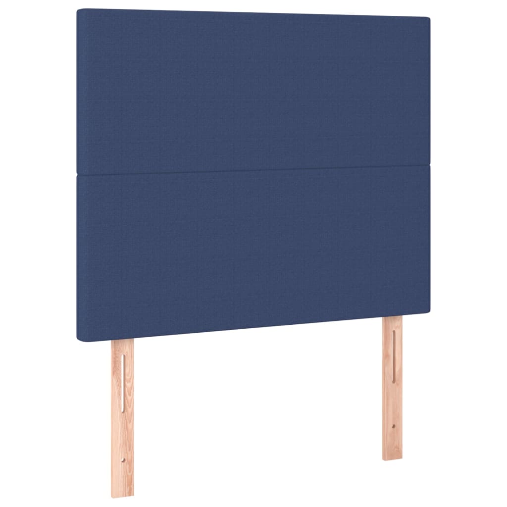 Bettgestell ohne Matratze Blau 100x200 cm Stoff