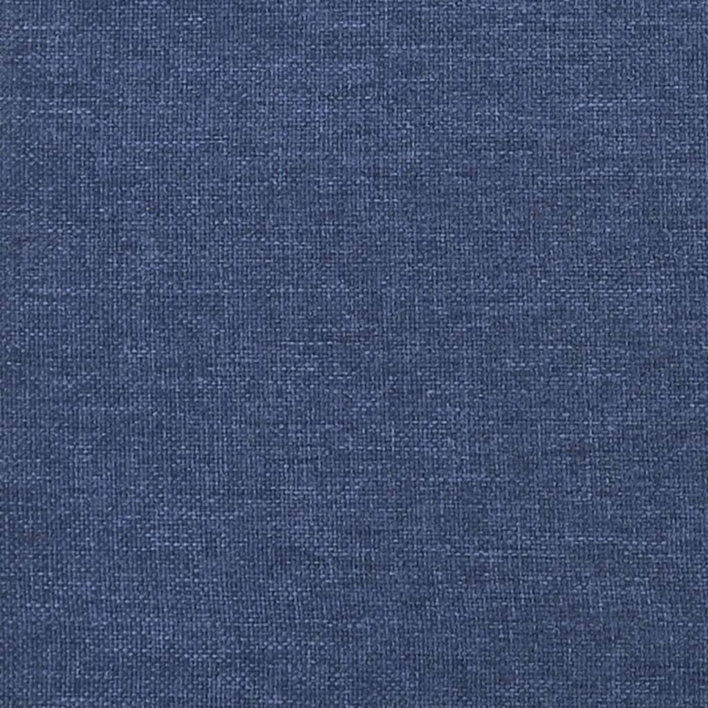 Bettgestell ohne Matratze Blau 100x200 cm Stoff
