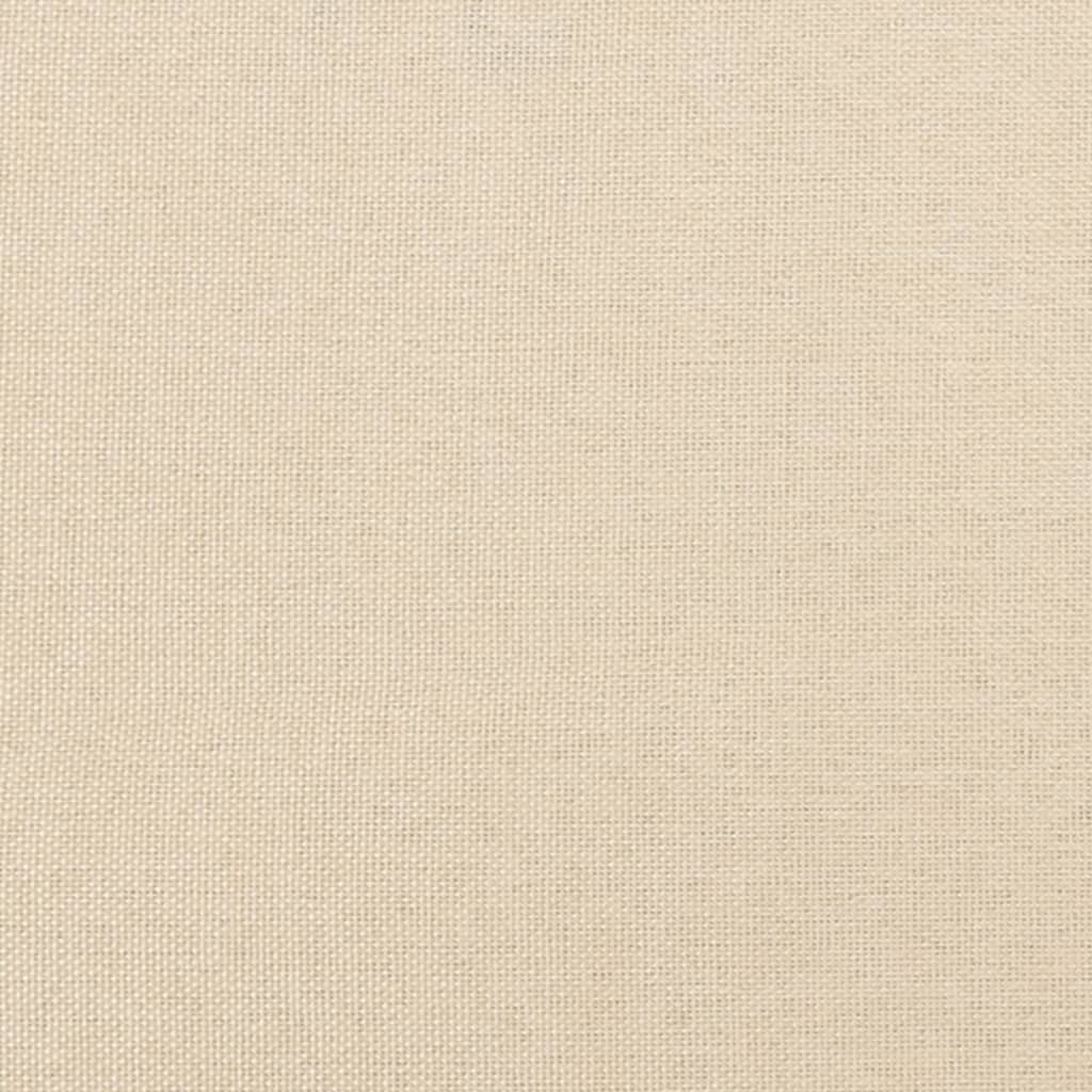 Bettgestell ohne Matratze Creme 180x200 cm Stoff