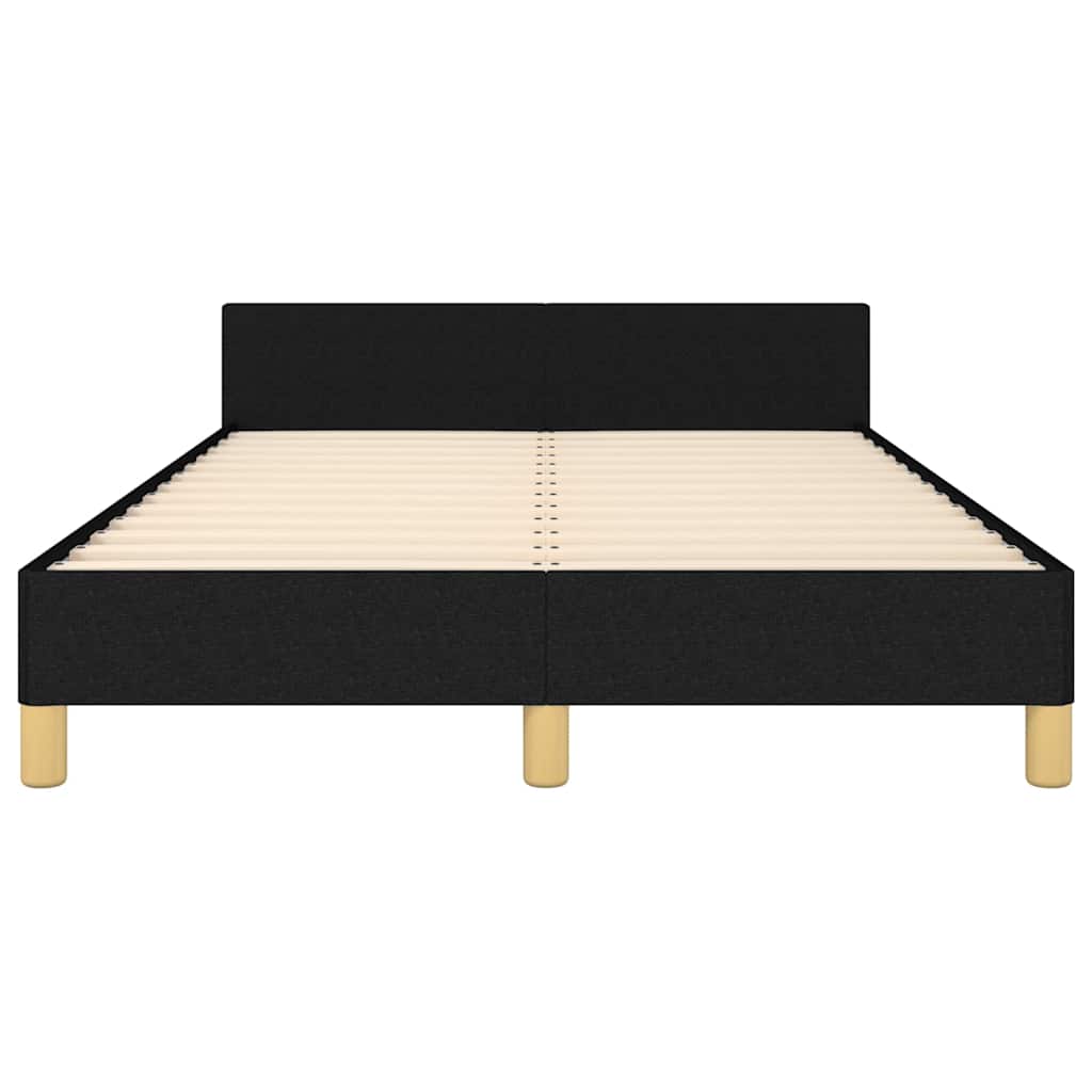 Bettgestell ohne Matratze Schwarz 120x200 cm Stoff