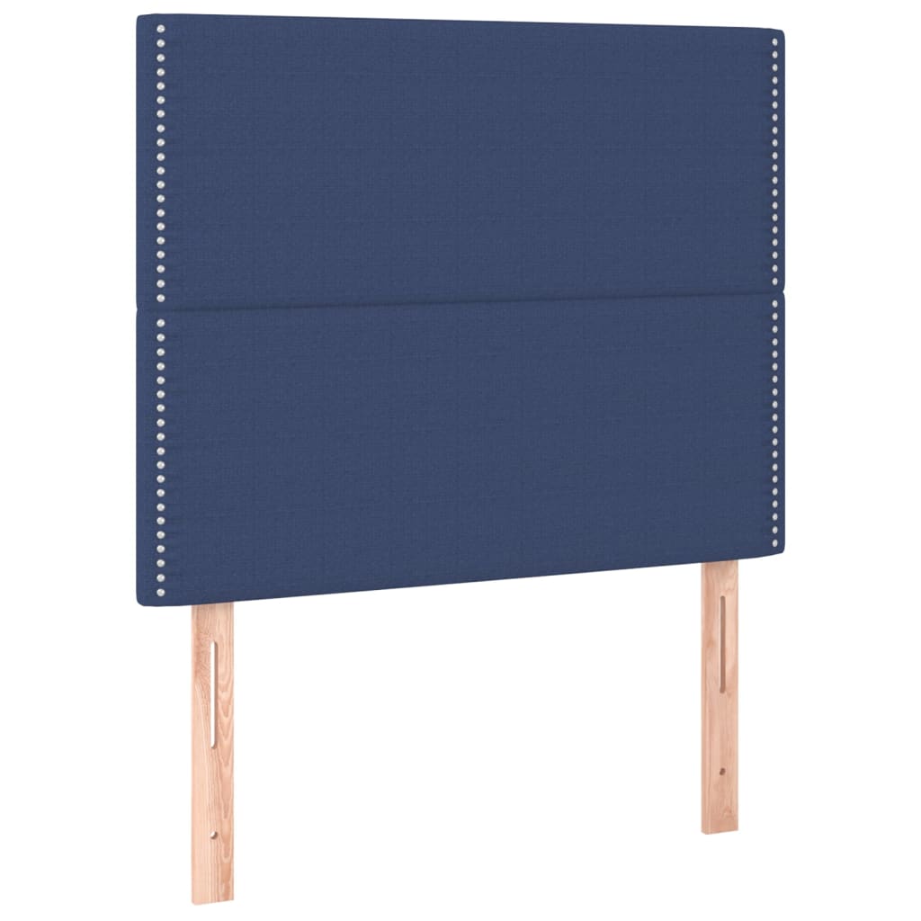 Bettgestell ohne Matratze Blau 120x200 cm Stoff