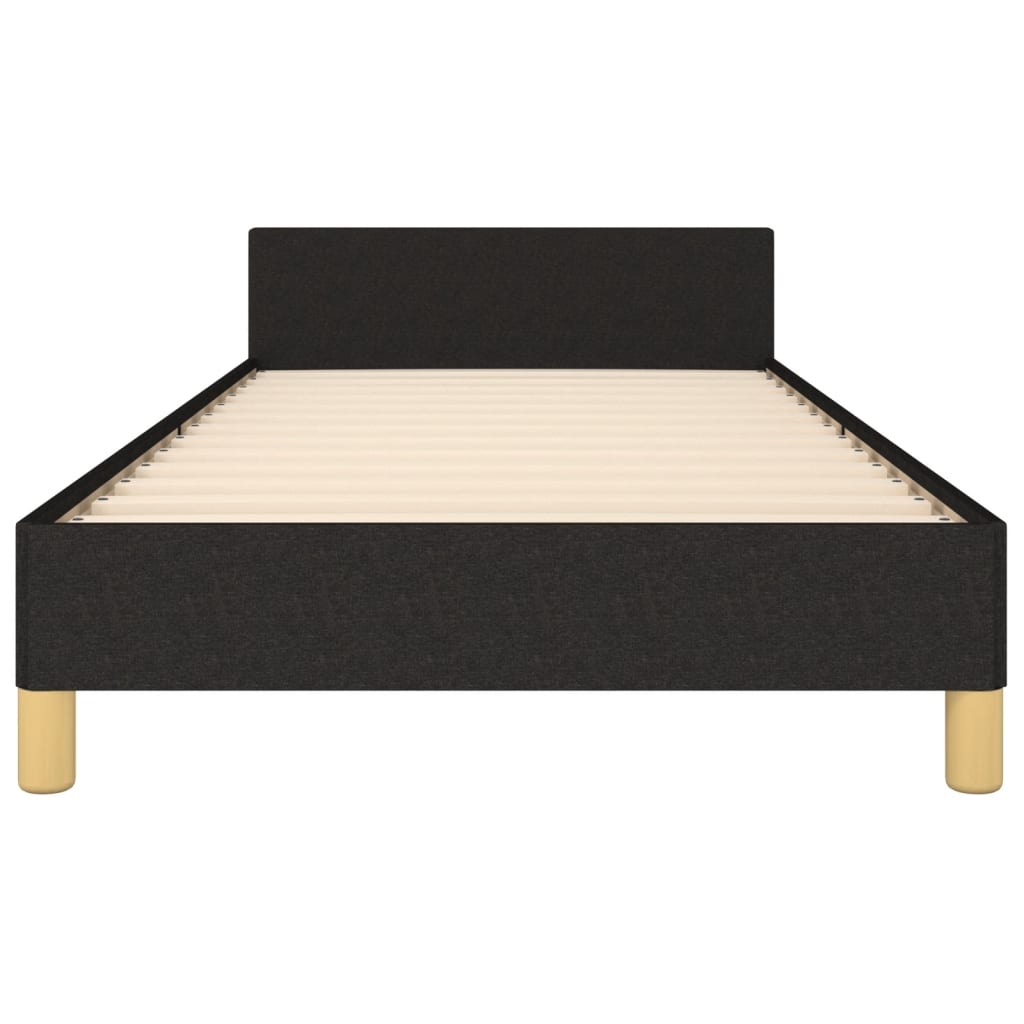 Bettgestell ohne Matratze Schwarz 80x200 cm Stoff