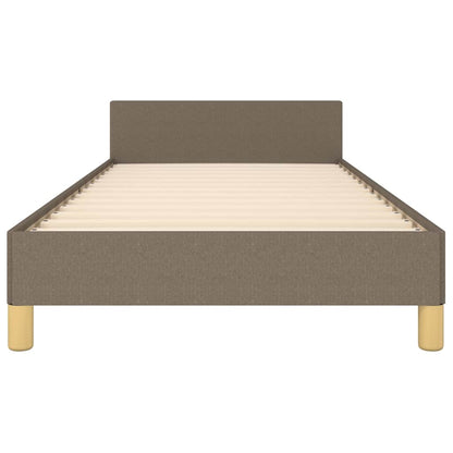 Bettgestell ohne Matratze Taupe 80x200 cm Stoff