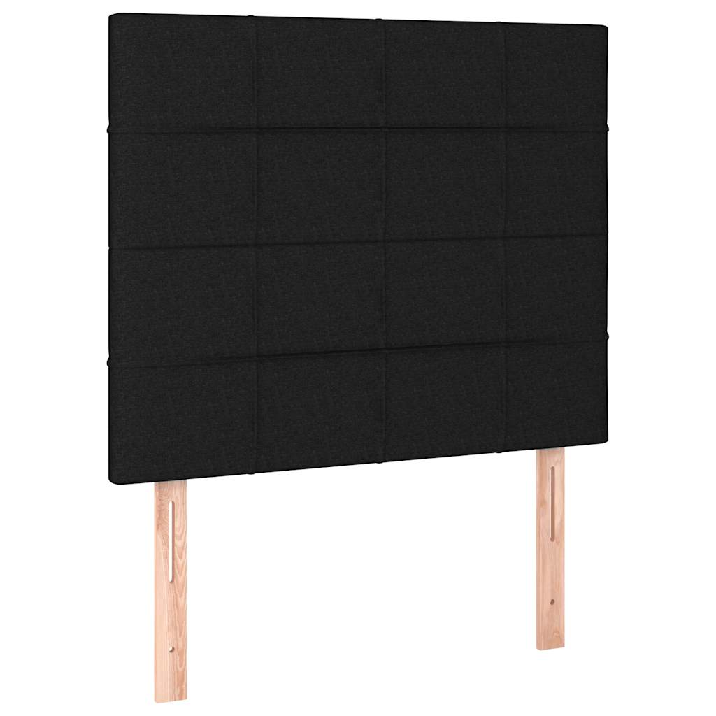Bettgestell ohne Matratze Schwarz 90x190 cm Stoff