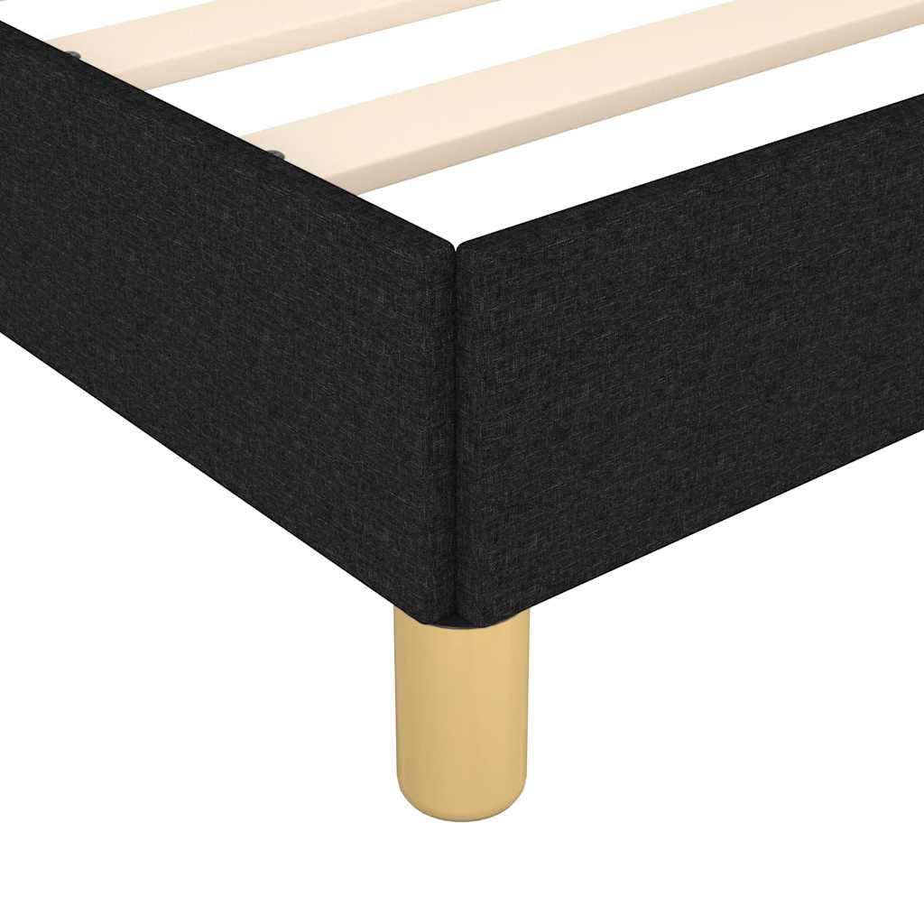 Bettgestell ohne Matratze Schwarz 90x200 cm Stoff