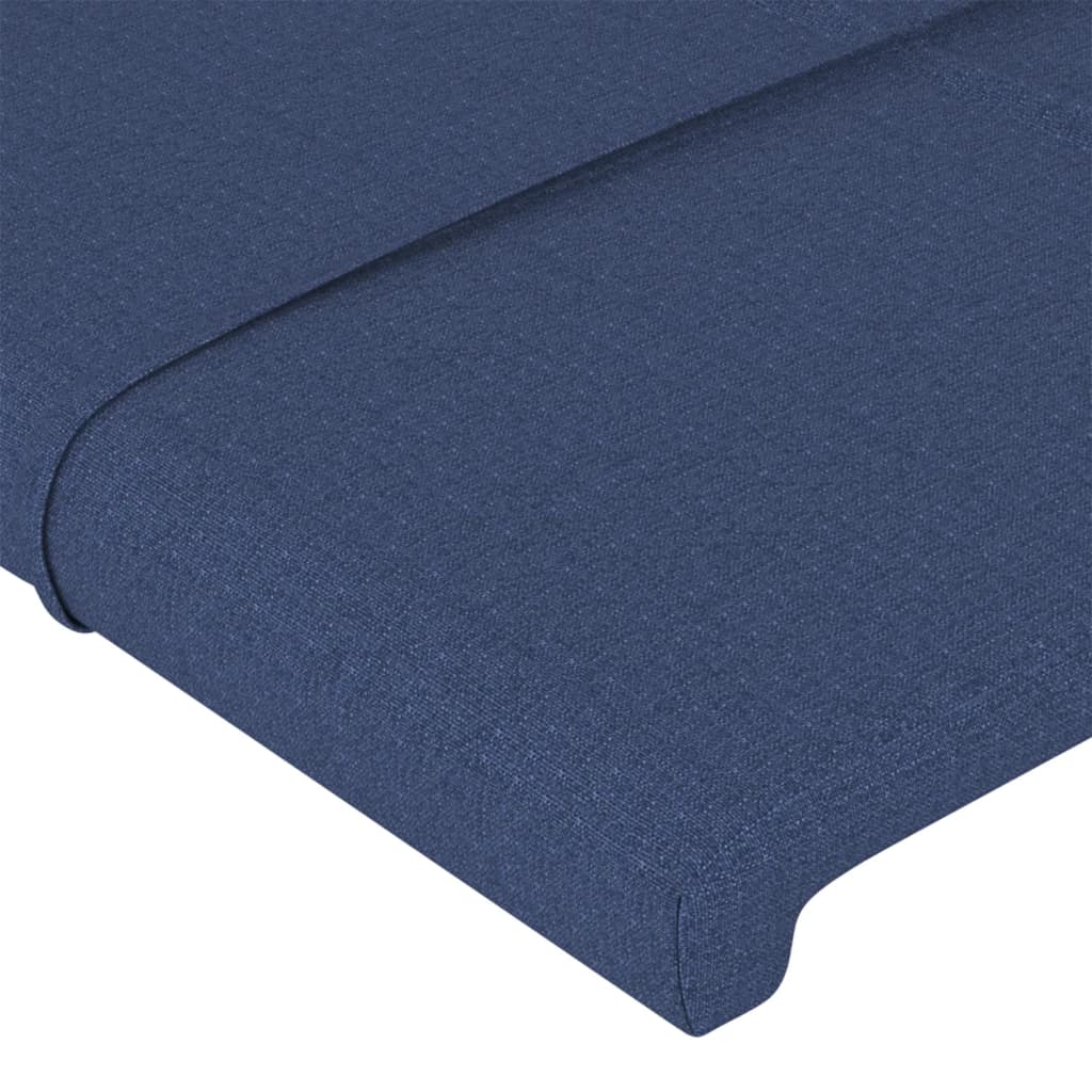 Bettgestell ohne Matratze Blau 100x200 cm Stoff