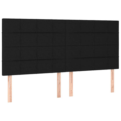 Bettgestell ohne Matratze Schwarz 180x200 cm Stoff