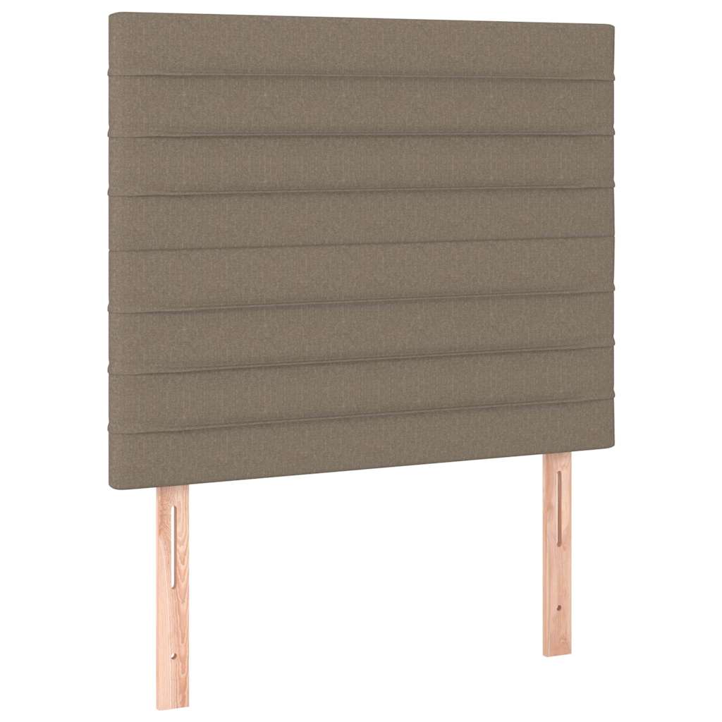 Bettgestell ohne Matratze Taupe 100x200 cm Stoff