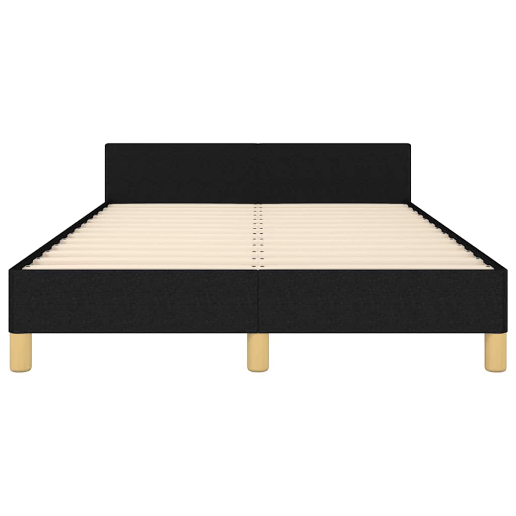 Bettgestell ohne Matratze Schwarz 120x200 cm Stoff