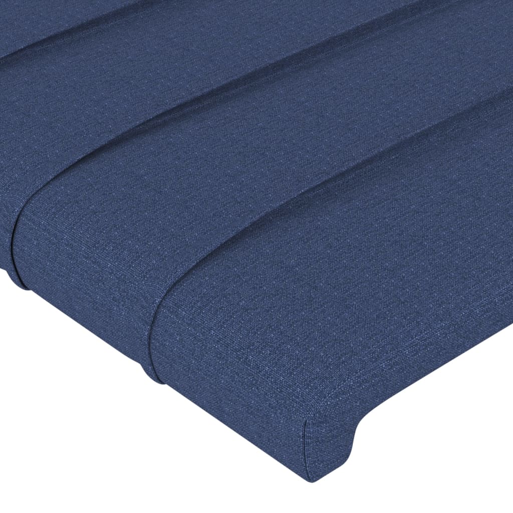 Bettgestell ohne Matratze Blau 120x200 cm Stoff