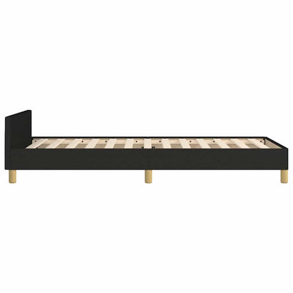 Bettgestell ohne Matratze Schwarz 80x200 cm Stoff
