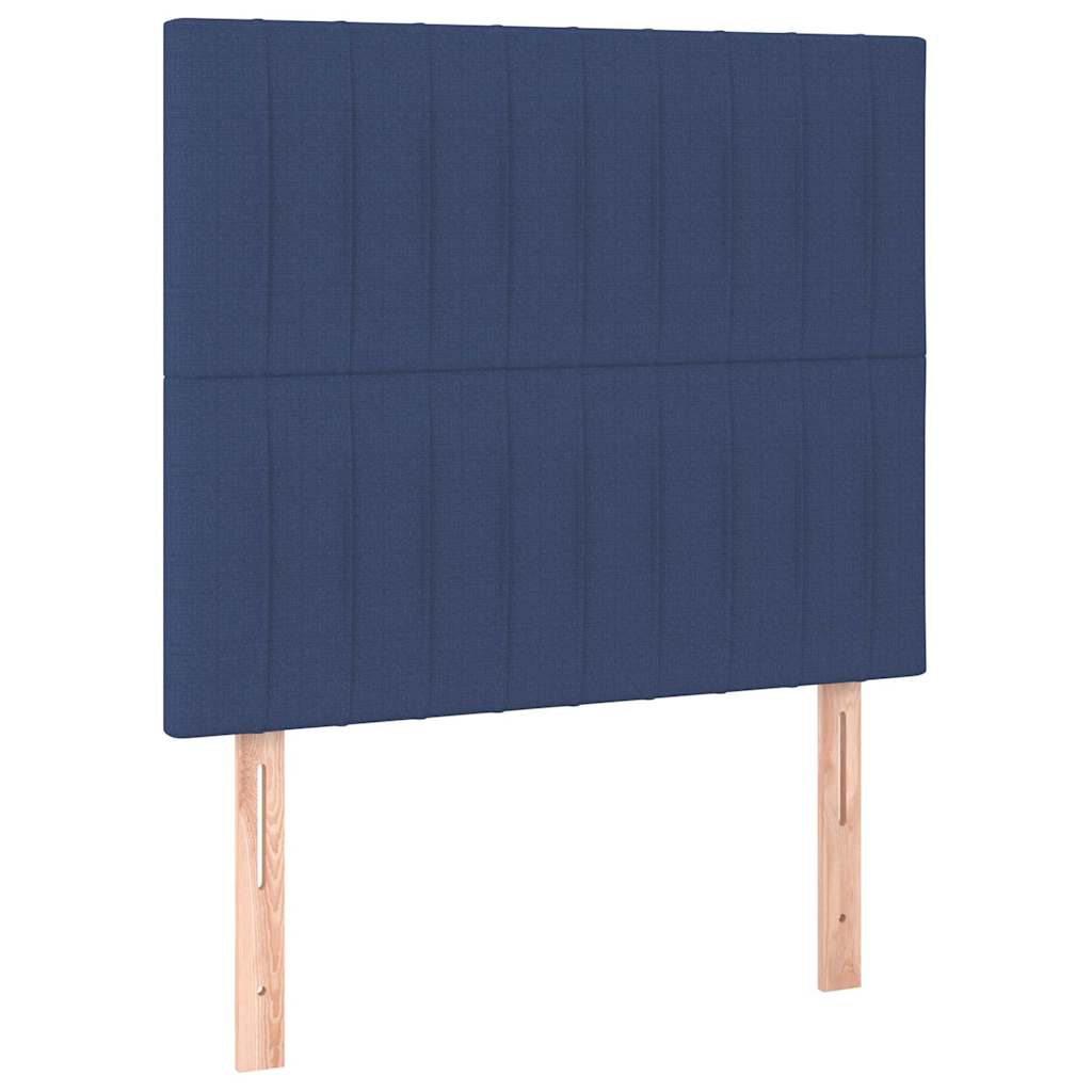 Bettgestell ohne Matratze Blau 90x190 cm Stoff