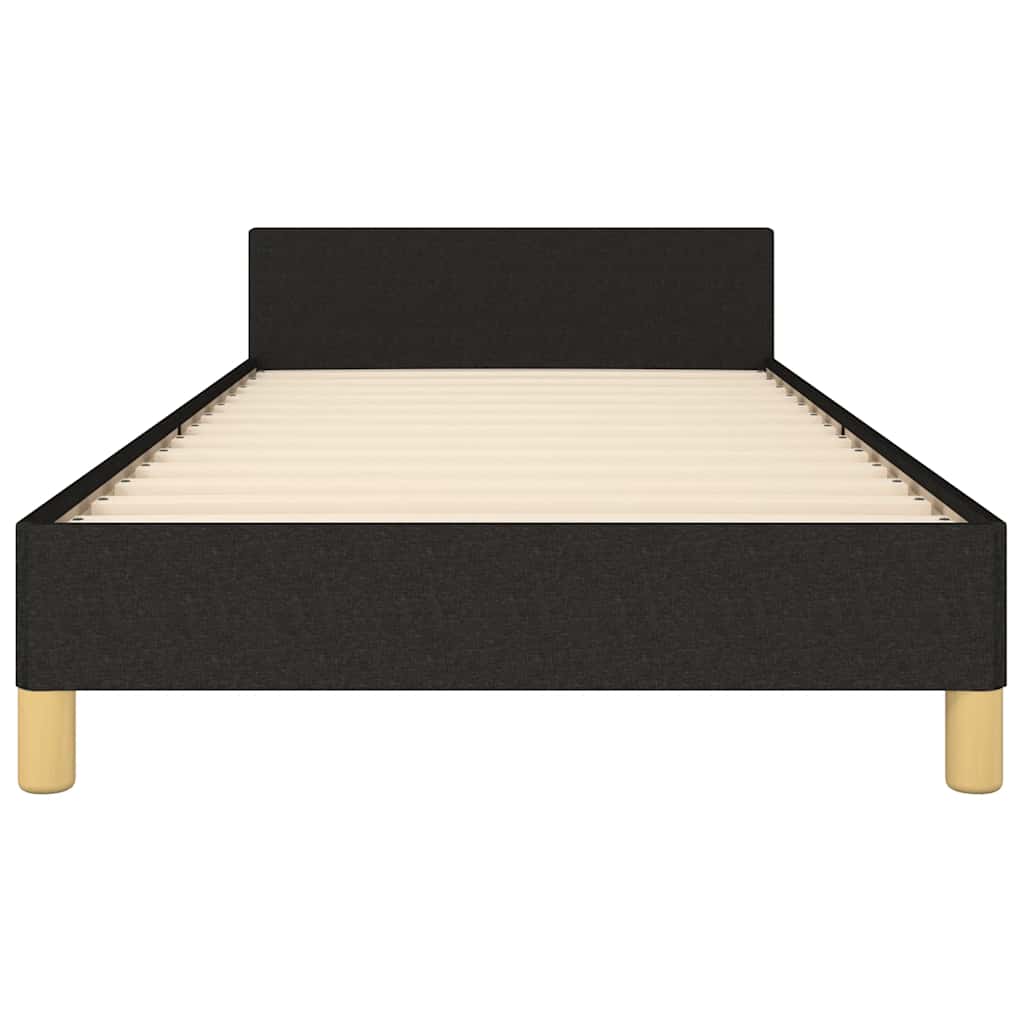 Bettgestell ohne Matratze Schwarz 90x200 cm Stoff