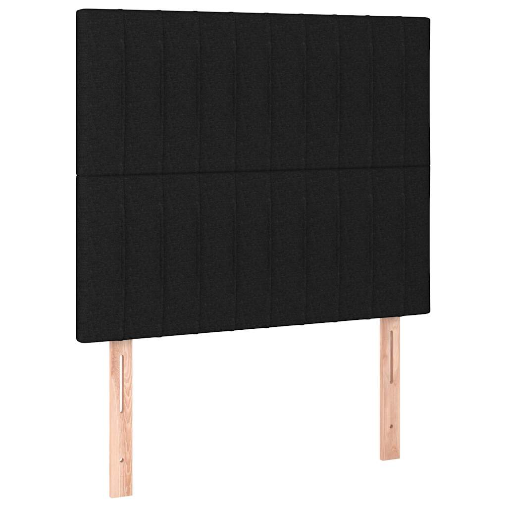 Bettgestell ohne Matratze Schwarz 100x200 cm Stoff