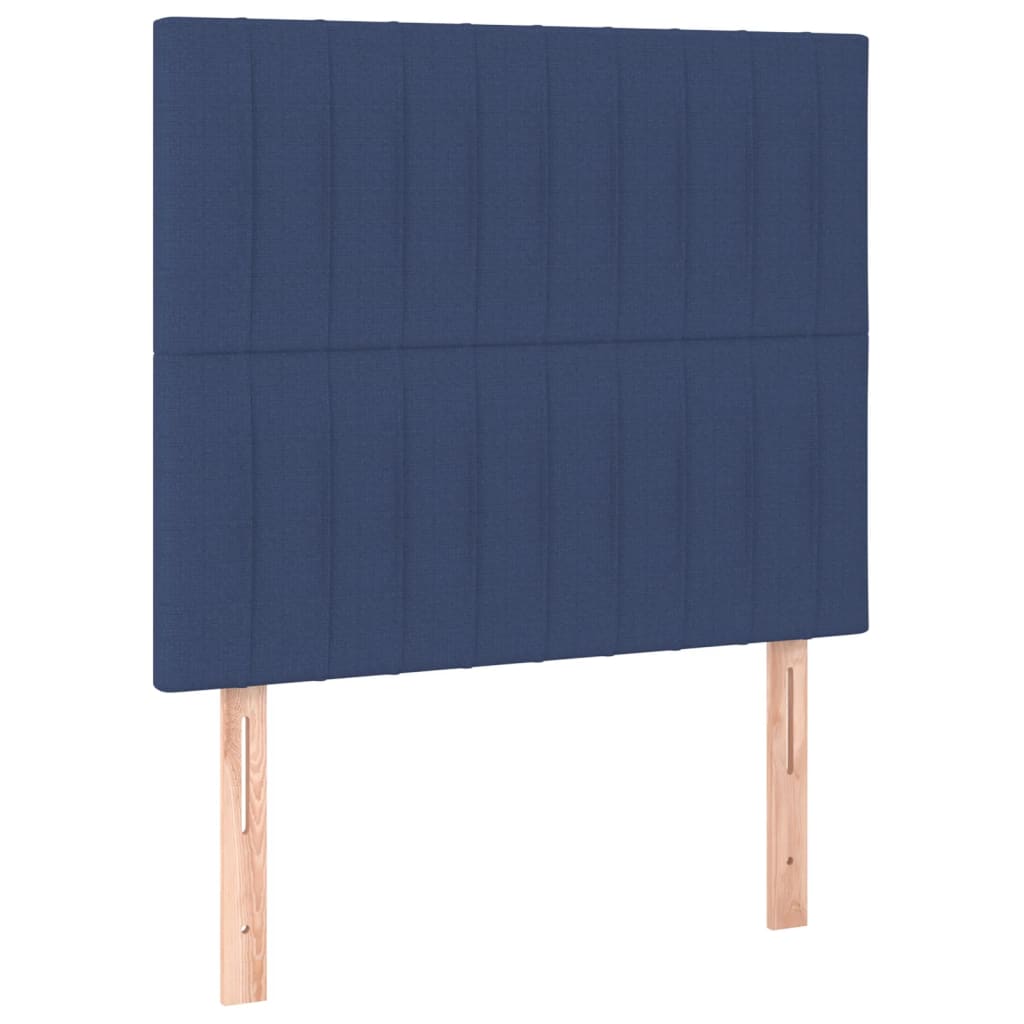 Bettgestell ohne Matratze Blau 100x200 cm Stoff