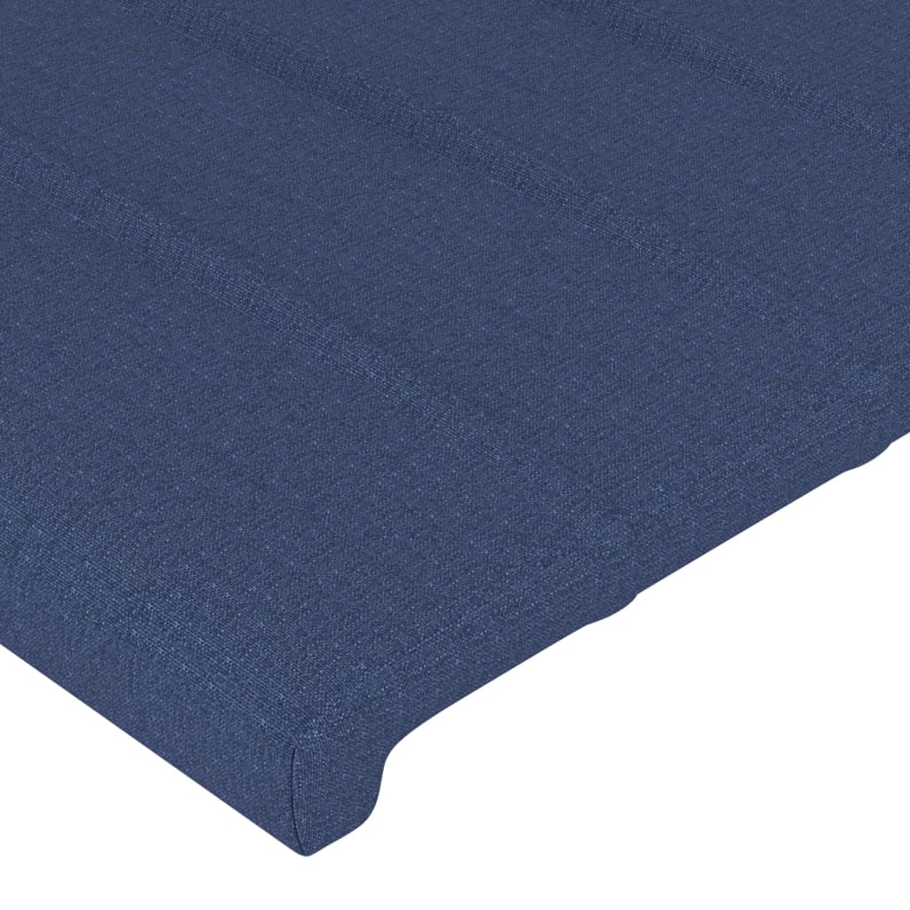 Bettgestell ohne Matratze Blau 120x200 cm Stoff
