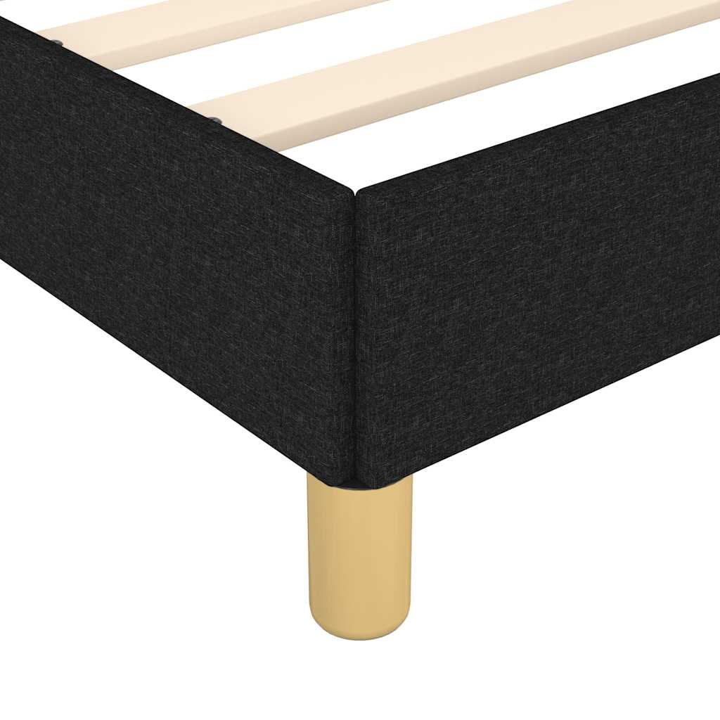 Bettgestell ohne Matratze Schwarz 80x200 cm Stoff