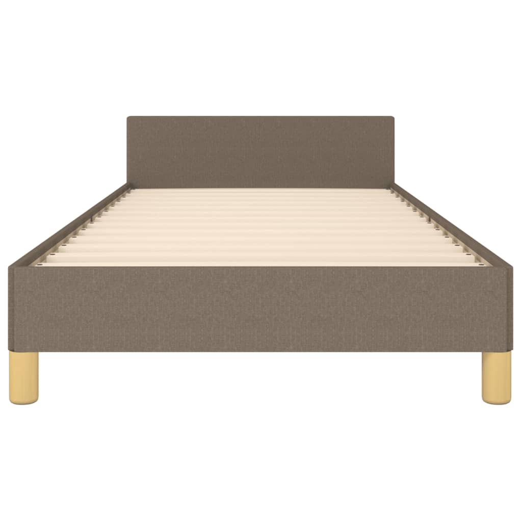 Bettgestell ohne Matratze Taupe 80x200 cm Stoff