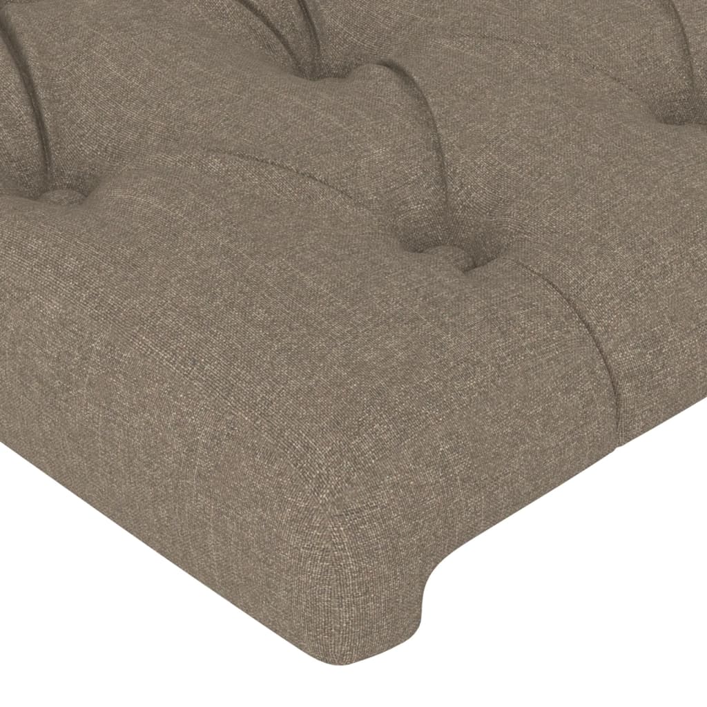 Bettgestell ohne Matratze Taupe 80x200 cm Stoff