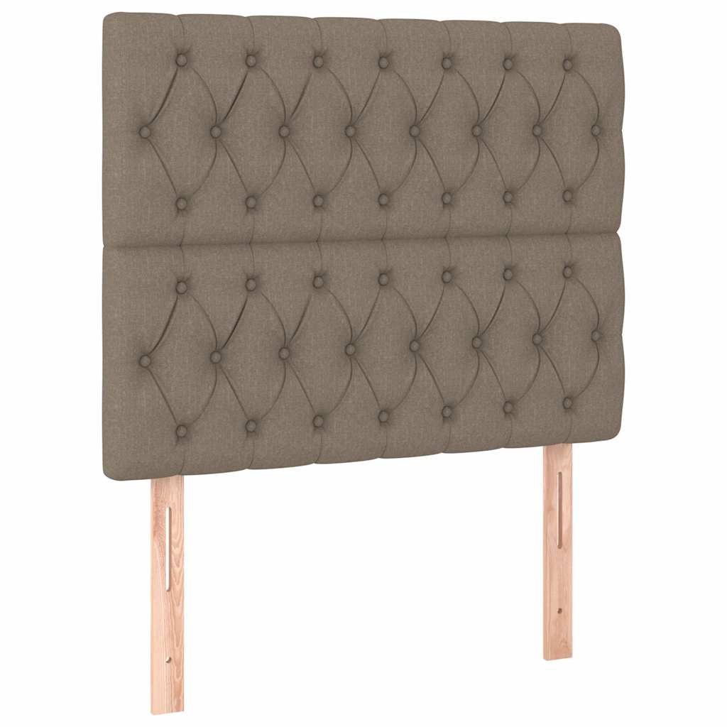 Bettgestell ohne Matratze Taupe 100x200 cm Stoff