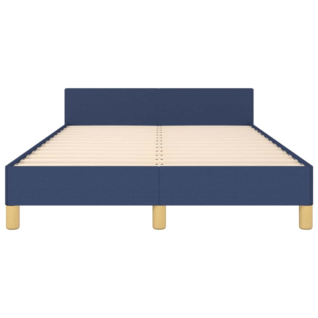 Bettgestell ohne Matratze Blau 120x200 cm Stoff