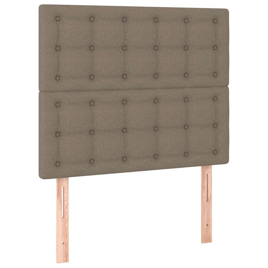 Bettgestell ohne Matratze Taupe 100x200 cm Stoff