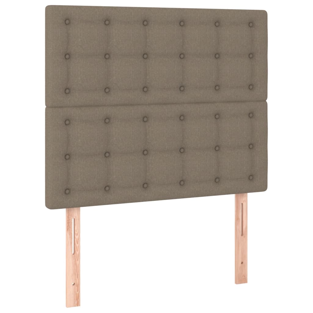 Bettgestell ohne Matratze Taupe 120x200 cm Stoff