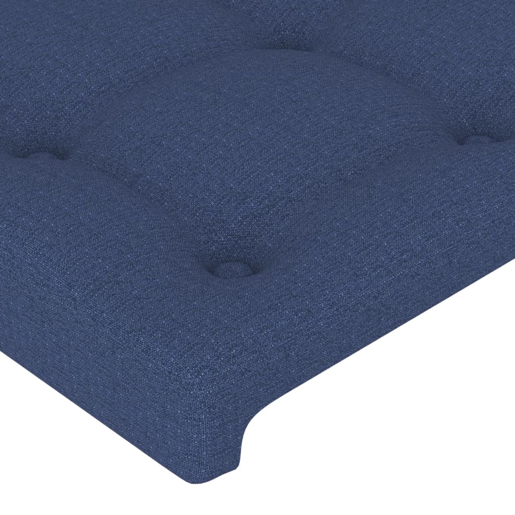 Bettgestell ohne Matratze Blau 120x200 cm Stoff