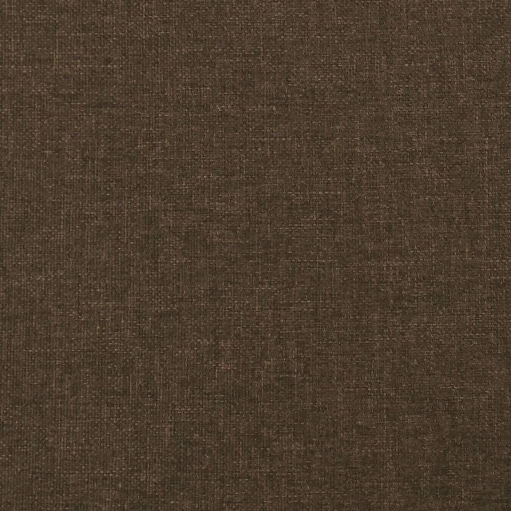 Bettgestell ohne Matratze Dunkelbraun 140x200 cm Stoff