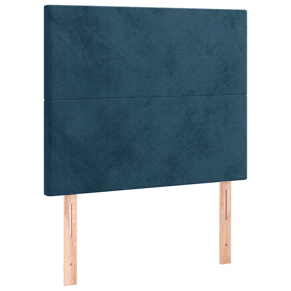 Bettgestell ohne Matratze Dunkelblau 80x200 cm Samt
