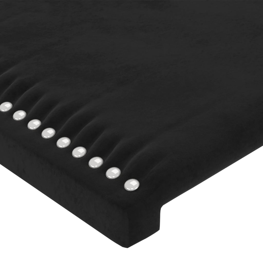 Bettgestell ohne Matratze Schwarz 120x200 cm Samt
