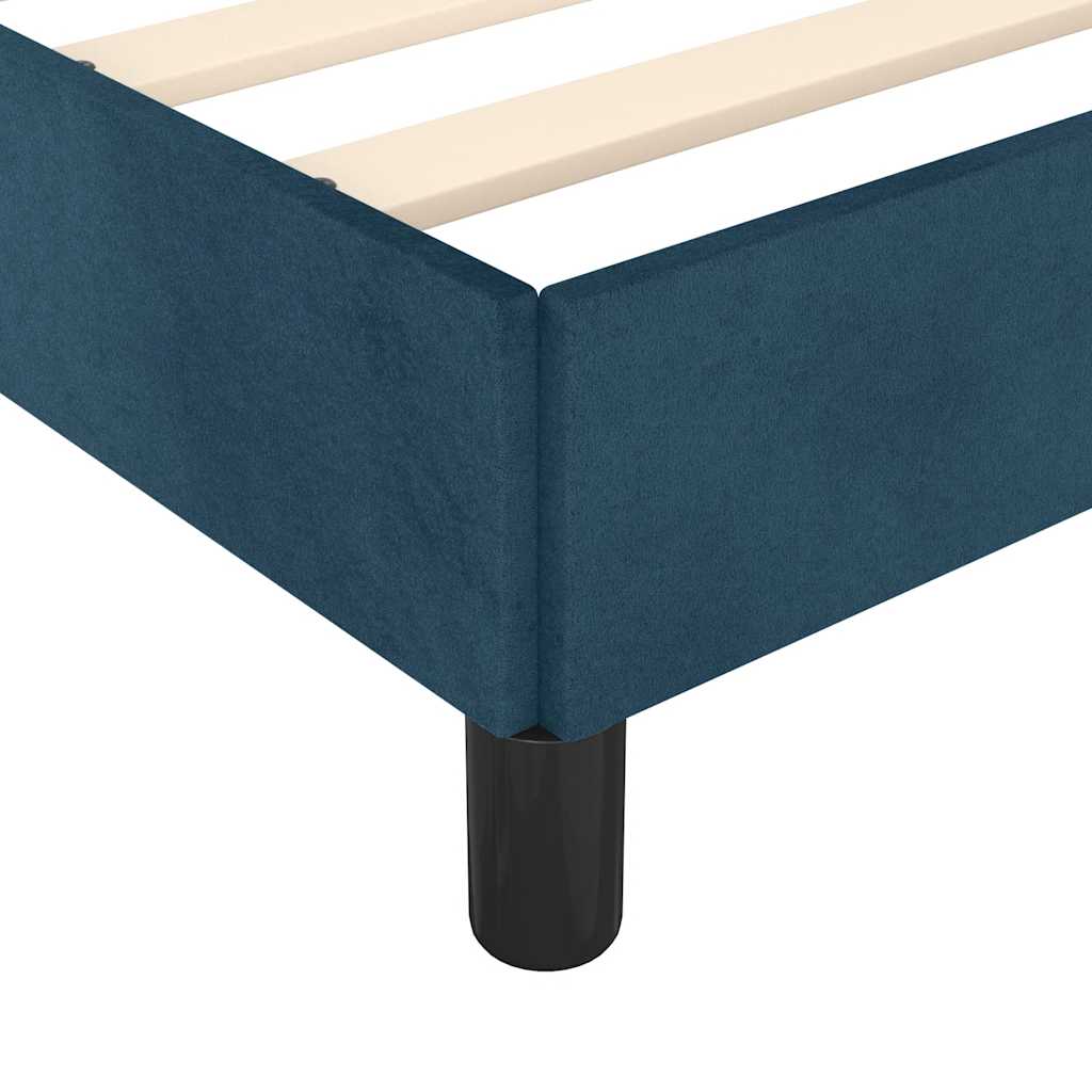 Bettgestell ohne Matratze Dunkelblau 80x200 cm Samt