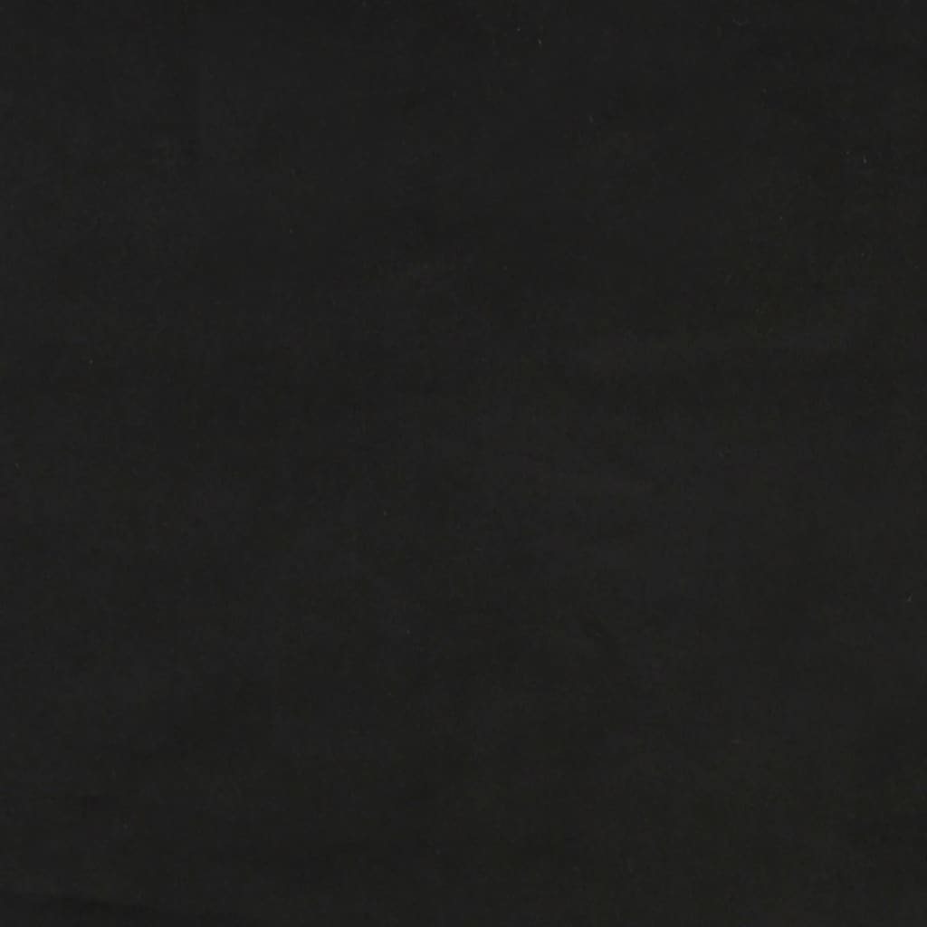 Bettgestell mit Kopfteil Schwarz 90x190 cm Samt
