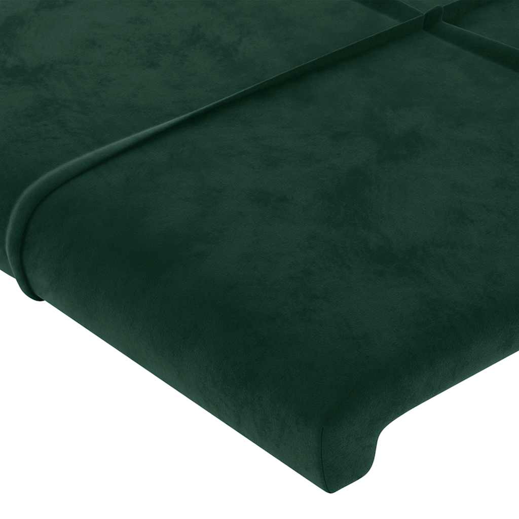 Bettgestell ohne Matratze Dunkelgrün 90x200 cm Samt