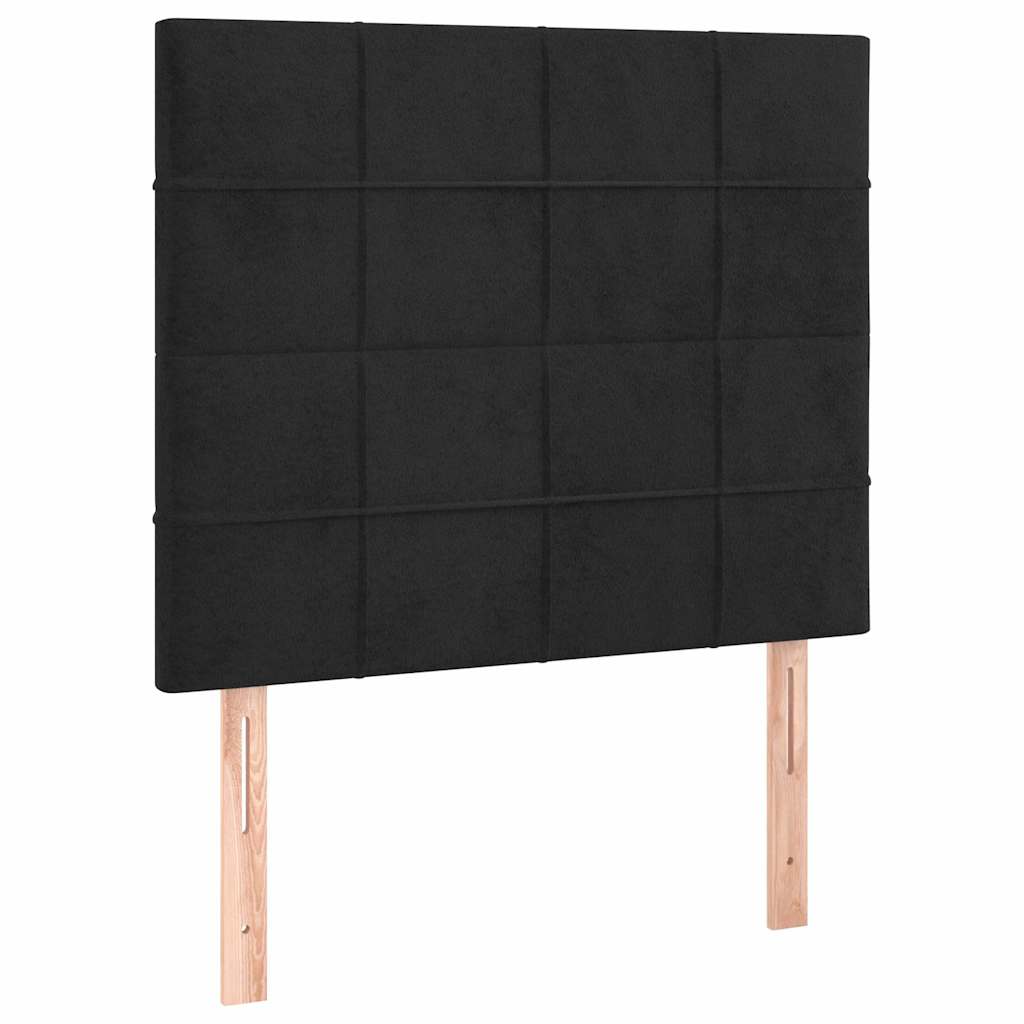 Bettgestell ohne Matratze Schwarz 100x200 cm Samt