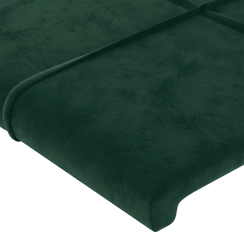 Bettgestell ohne Matratze Dunkelgrün 100x200 cm Samt