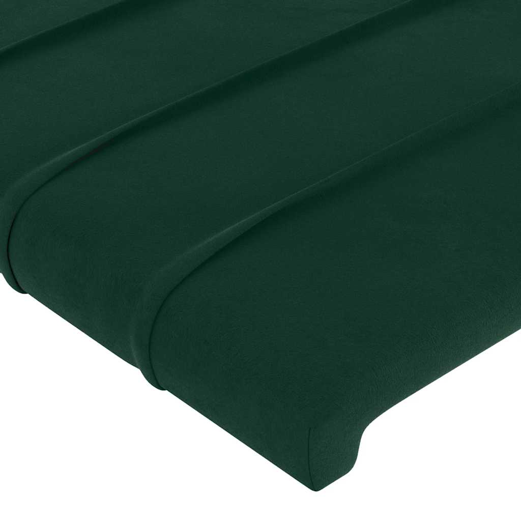 Bettgestell ohne Matratze Dunkelgrün 100x200 cm Samt