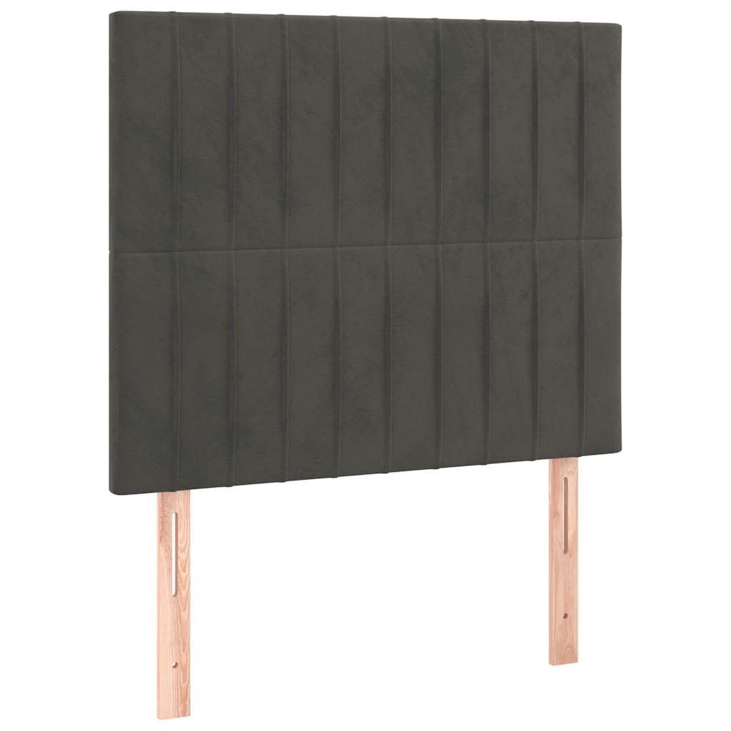 Bettgestell ohne Matratze Dunkelgrau 120x200 cm Samt