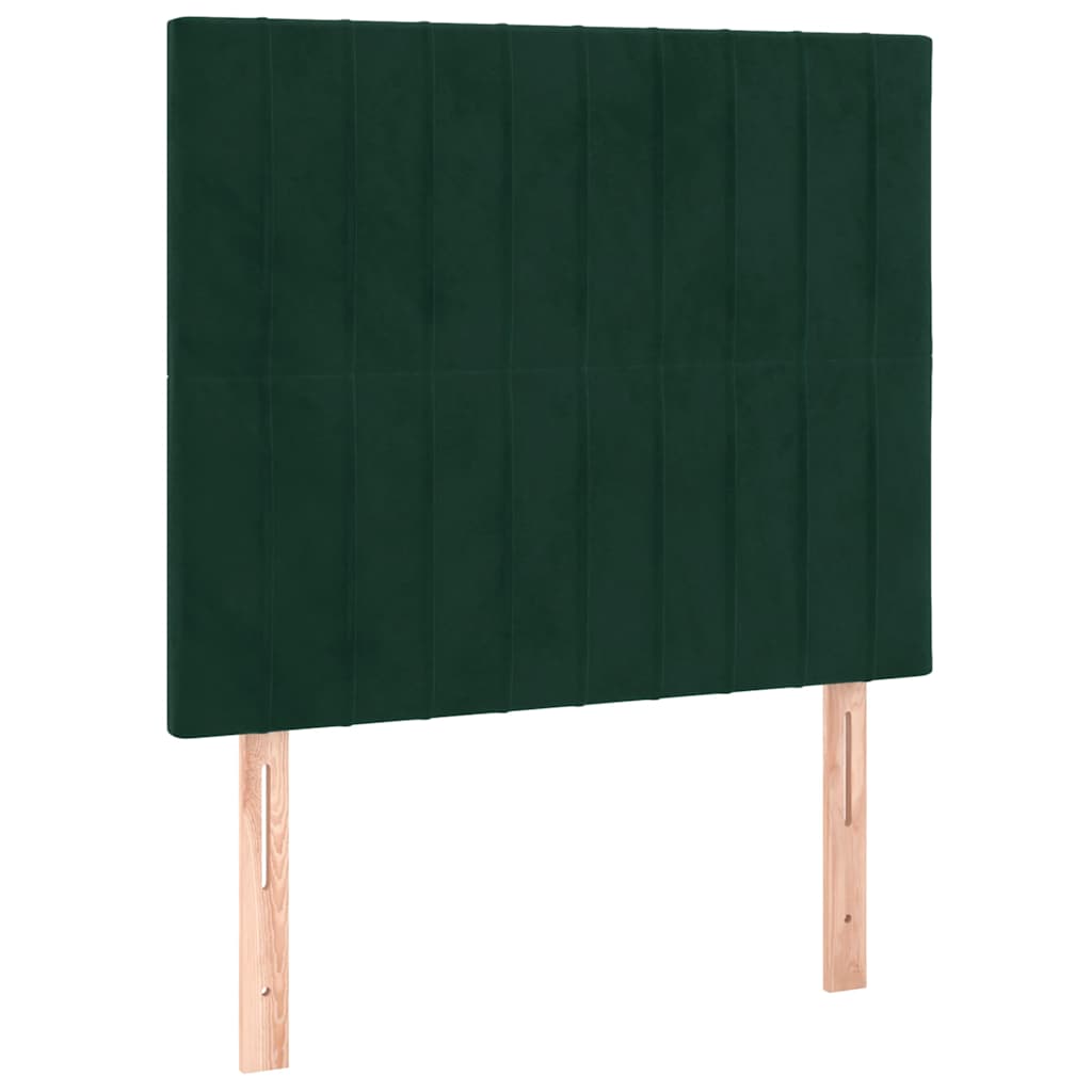 Bettgestell ohne Matratze Dunkelgrün 120x200 cm Samt