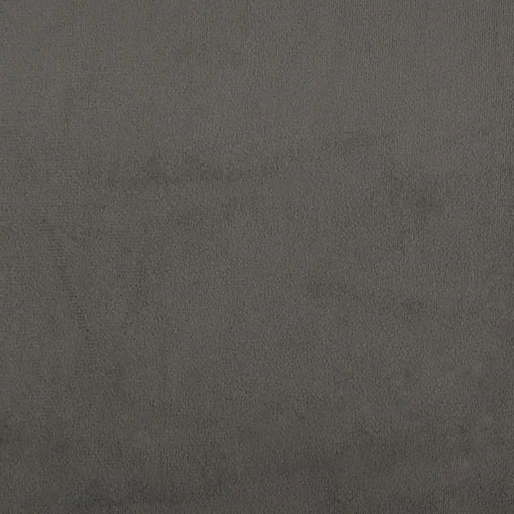 Bettgestell ohne Matratze Dunkelgrau 90x190 cm Samt