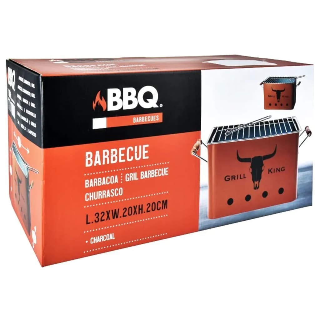 Grill Rechteckig Matt Orange