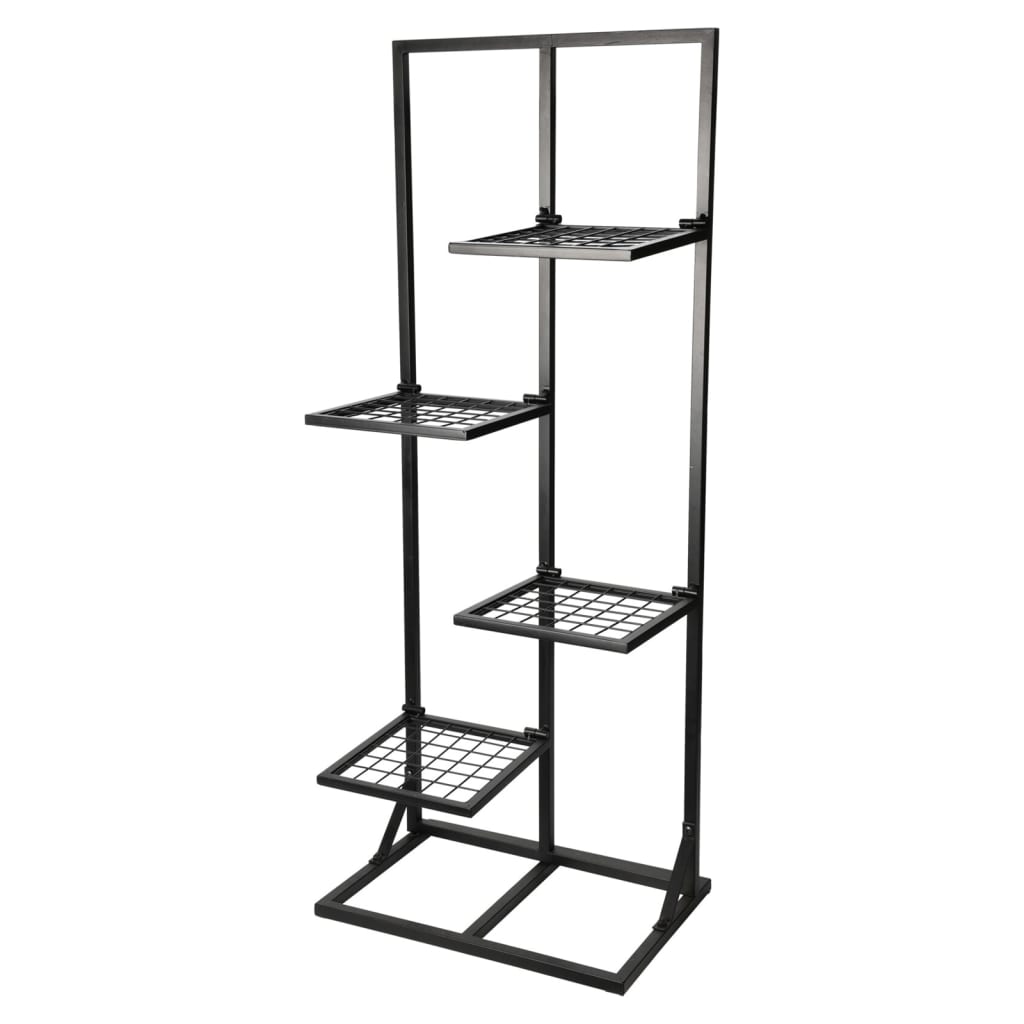 Etagère à fleurs ProGarden avec 4 étagères 40x27x102 cm noir