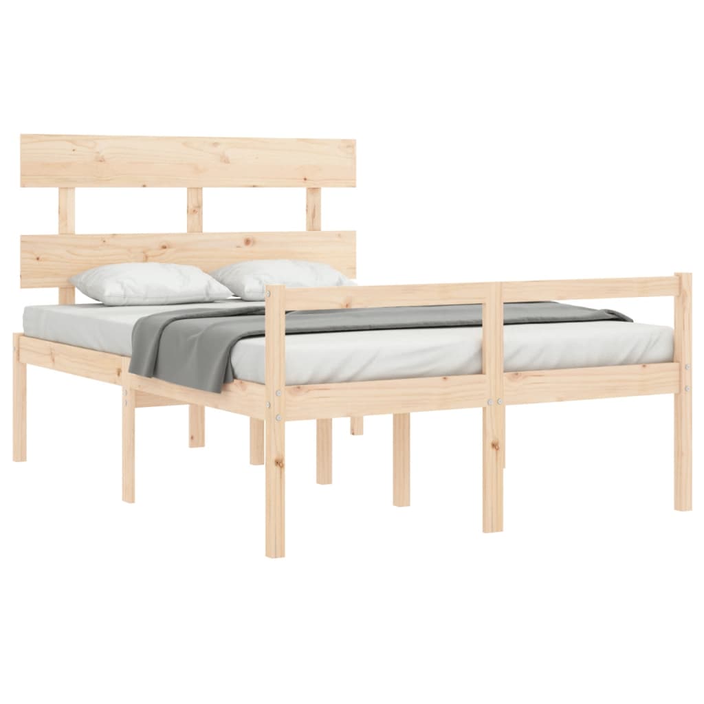 Seniorenbett mit Kopfteil 140x190 cm Massivholz