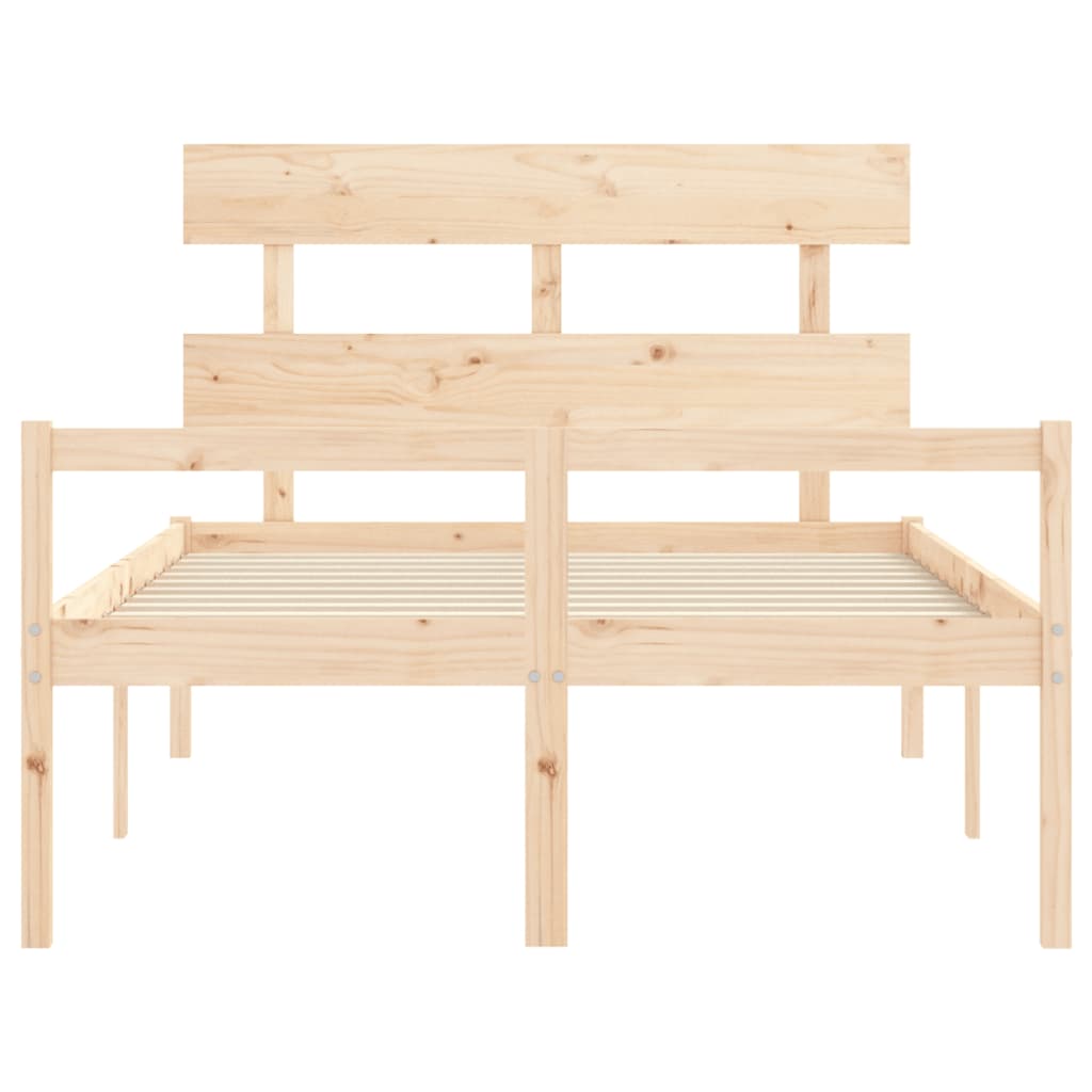 Seniorenbett mit Kopfteil 140x190 cm Massivholz