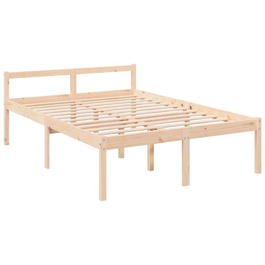 Seniorenbett mit Kopfteil 140x190 cm Massivholz