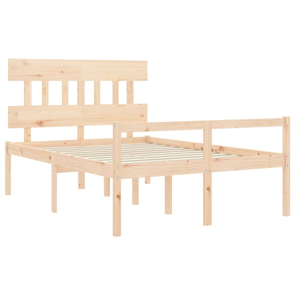 Seniorenbett mit Kopfteil 140x190 cm Massivholz