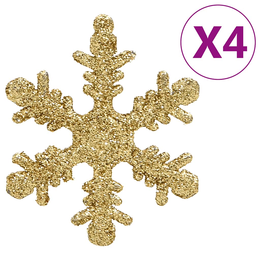 112-tlg. Weihnachtskugel-Set Rot Grün Golden Polystyrol